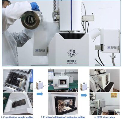 cryo-sem, crio-sem, microscopio elettronico a scansione, ciqtek, cella peltier