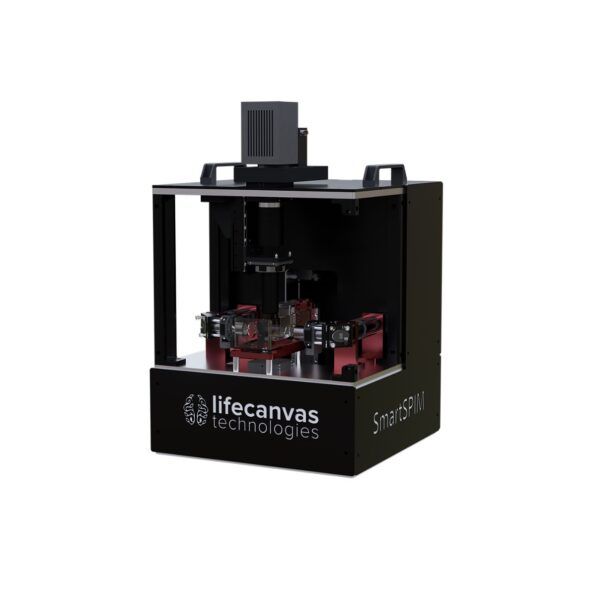 SmartSpim, microscopio light sheet invertito, life canvas, imaging organoidi