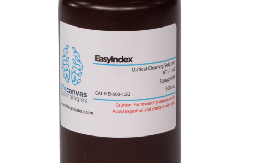 kit easyindex, tissue clearing life canvas, light sheet, smart batch+, organoidi